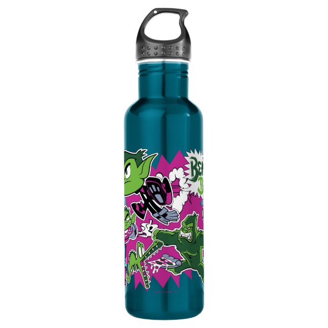 Teen Titans Go! | Beast Boy Shapeshifts Stainless Steel Water Bottle (Front)