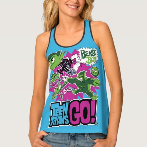 Teen Titans Go  Beast Boy Shapeshifts Tank Top