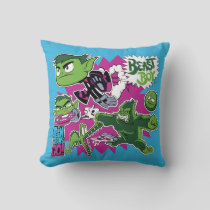Teen Titans Go! | Beast Boy Shapeshifts Throw Pillow