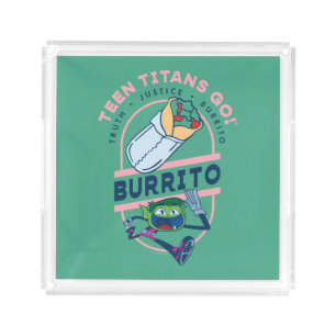 Teen Titans Go! Beast Boy "Truth Justice Burrito" Acrylic Tray