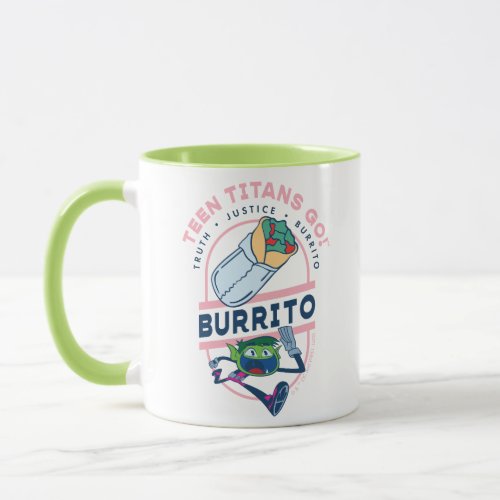 Teen Titans Go Beast Boy Truth Justice Burrito Mug