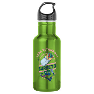 Teen Titans Go! Beast Boy "Truth Justice Burrito" Stainless Steel Water Bottle