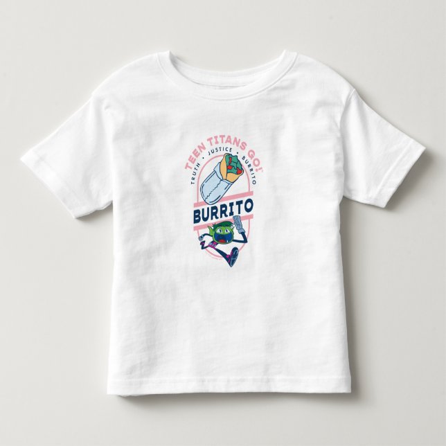 Teen Titans Go! Beast Boy "Truth Justice Burrito" Toddler T-shirt (Front)