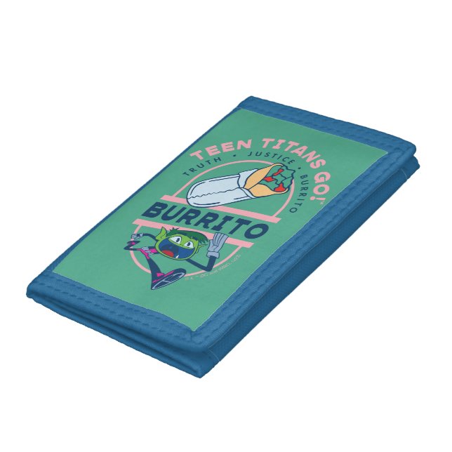 Teen Titans Go! Beast Boy "Truth Justice Burrito" Trifold Wallet (Bottom)