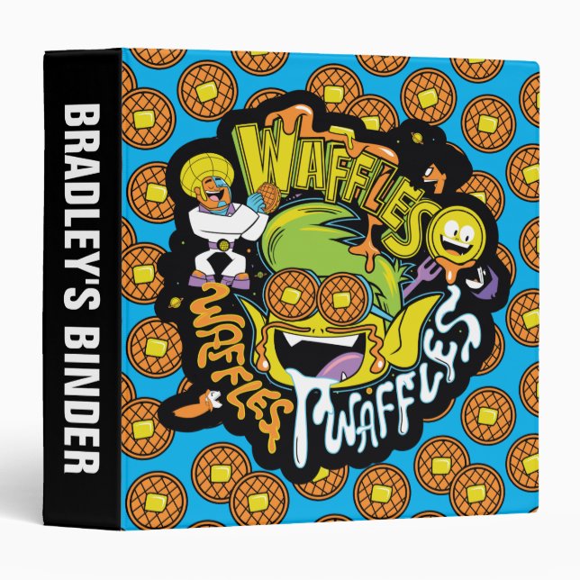 Teen Titans Go! | Beast Boy Waffles 3 Ring Binder (Front/Spine)