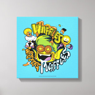 Teen Titans Go! Beast Boy Waffles Canvas Print