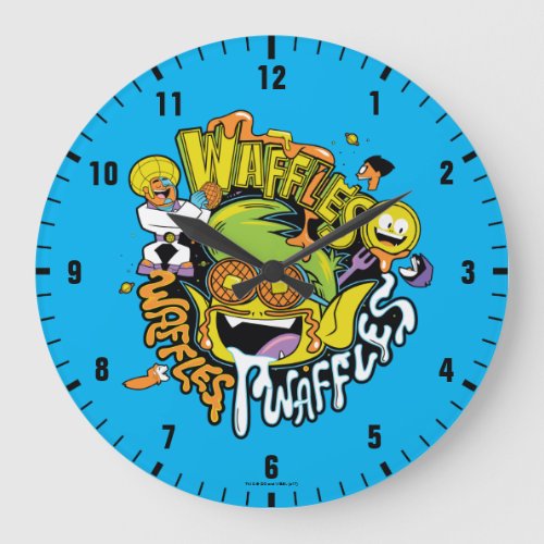 Teen Titans Go  Beast Boy Waffles Large Clock