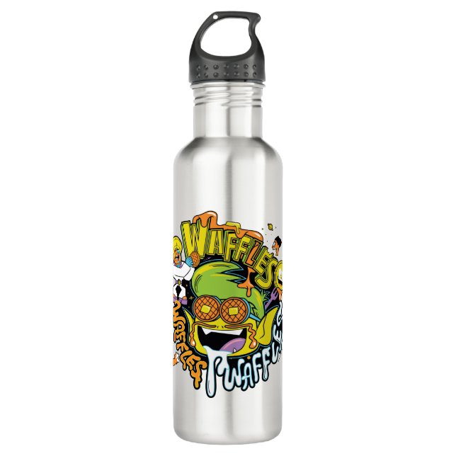 Teen Titans Go! | Beast Boy Waffles Water Bottle (Front)