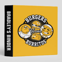 Teen Titans Go! | Burgers Versus Burritos 3 Ring Binder