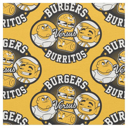 Teen Titans Go! | Burgers Versus Burritos Fabric
