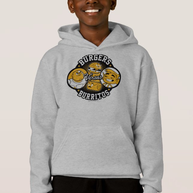 Teen Titans Go! | Burgers Versus Burritos Hoodie (Front)