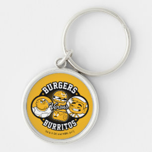 Teen Titans Go! Burgers Versus Burritos Keychain