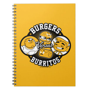 Teen Titans Go! Burgers Versus Burritos Notebook