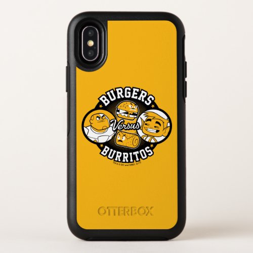 Teen Titans Go  Burgers Versus Burritos OtterBox Symmetry iPhone X Case
