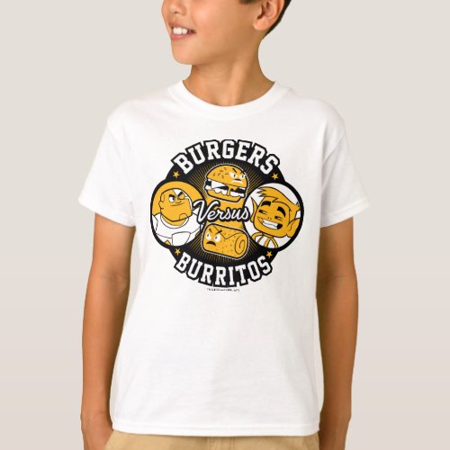 Teen Titans Go  Burgers Versus Burritos T_Shirt