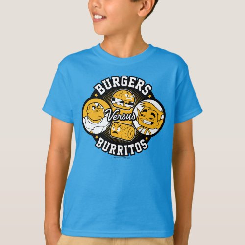 Teen Titans Go  Burgers Versus Burritos T_Shirt