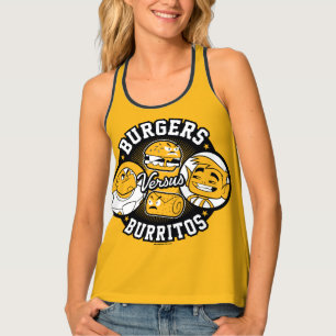 Teen Titans Go!   Burgers Versus Burritos Tank Top