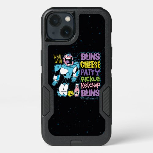Teen Titans Go  Cyborg Burger Rap iPhone 13 Case