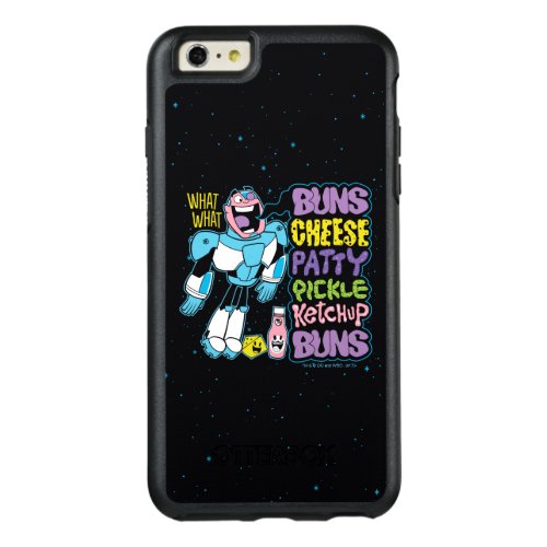 Teen Titans Go  Cyborg Burger Rap OtterBox iPhone 66s Plus Case