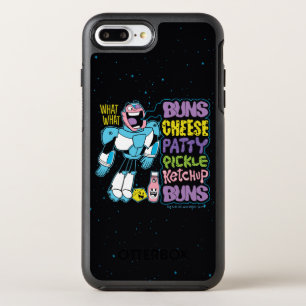 Teen Titans Go! Cyborg Burger Rap OtterBox Symmetry iPhone 8 Plus/7 Plus Case