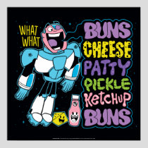 Teen Titans Go! | Cyborg Burger Rap Poster
