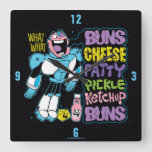 Teen Titans Go! | Cyborg Burger Rap Square Wall Clock
