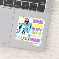 Teen Titans Go! | Cyborg Burger Rap Sticker