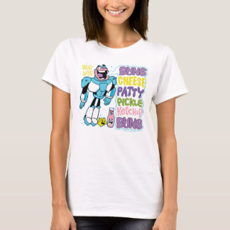 Teen Titans Go! | Cyborg Burger Rap T-Shirt