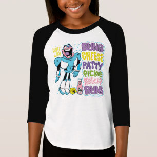 Teen Titans Go! Cyborg Burger Rap T-Shirt