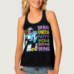 Teen Titans Go! Cyborg Burger Rap Tank Top