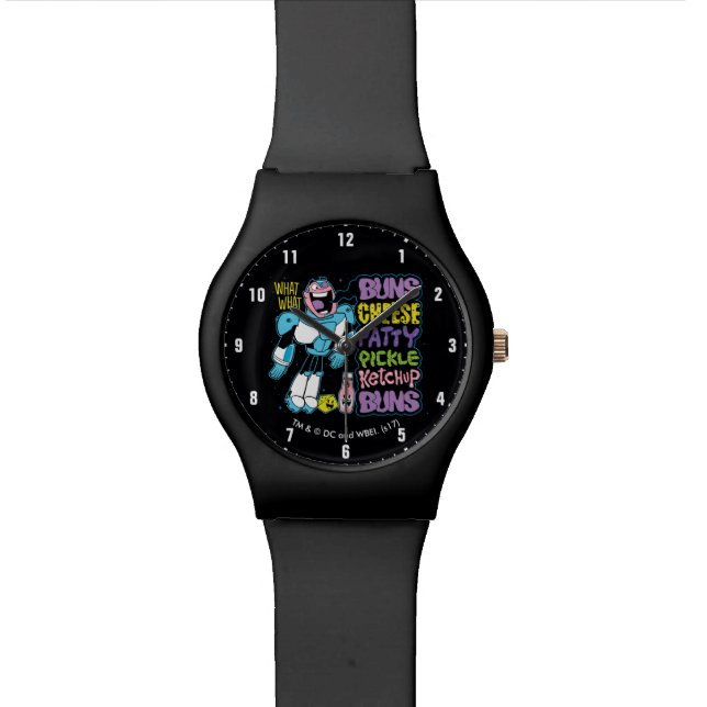 Teen Titans Go! | Cyborg Burger Rap Watch (Close Up)