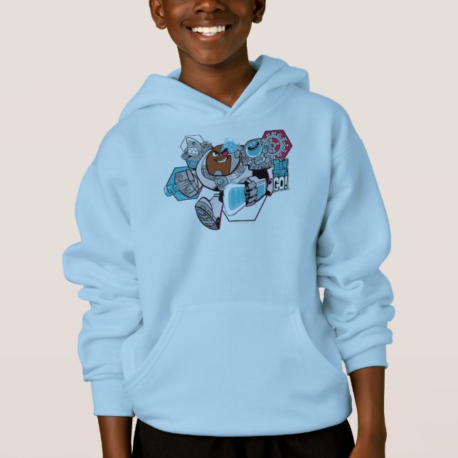 Teen Titans Go! | Cyborg's Arsenal Graphic Hoodie (Front)