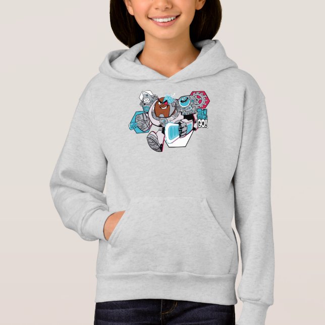 Teen Titans Go! | Cyborg's Arsenal Graphic Hoodie (Front)