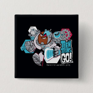 Teen Titans Go! Cyborg's Arsenal Graphic Pinback Button