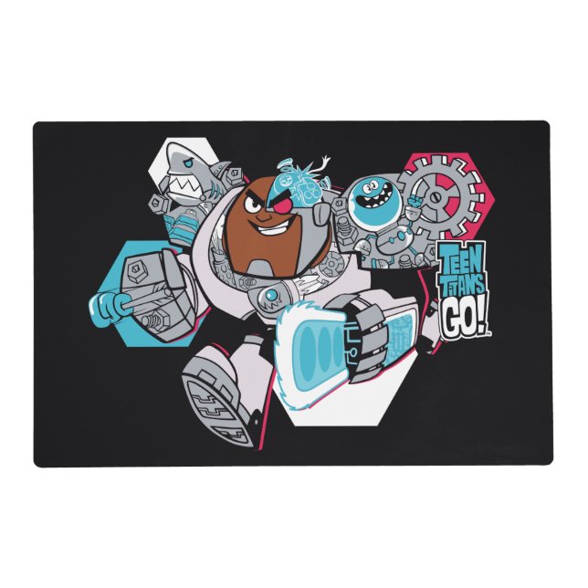 Teen Titans Go! | Cyborg's Arsenal Graphic Placemat (Front)