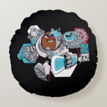 Teen Titans Go! | Cyborg's Arsenal Graphic Round Pillow