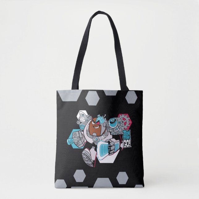 Teen Titans Go! | Cyborg's Arsenal Graphic Tote Bag (Front)