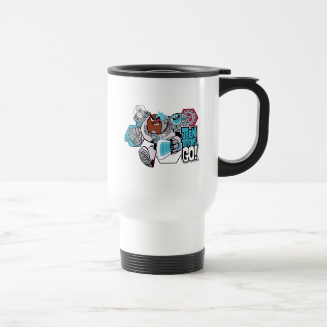 Teen Titans Go! | Cyborg's Arsenal Graphic Travel Mug (Right)