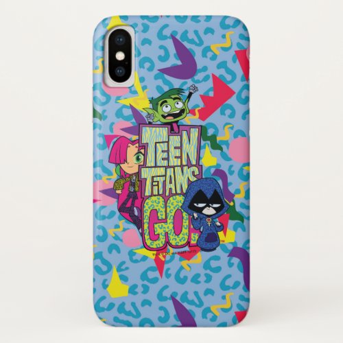 Teen Titans Go  Girls Girls Animal Print Logo iPhone X Case