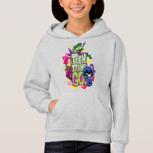 Teen Titans Go! "Girls Girls" Animal Print Logo Hoodie