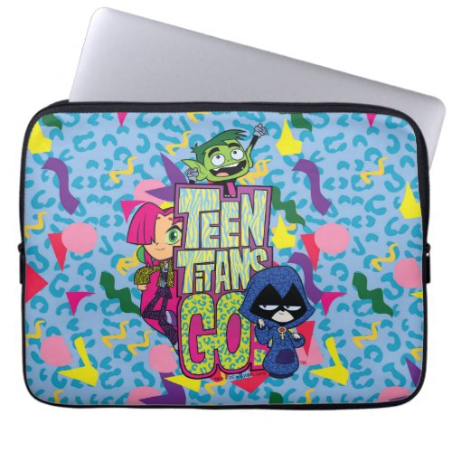 Teen Titans Go  Girls Girls Animal Print Logo Laptop Sleeve