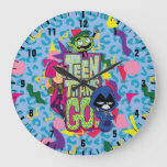 Teen Titans Go! | "Girls Girls" Animal Print Logo Large Clock