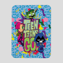 Teen Titans Go! | "Girls Girls" Animal Print Logo Magnet