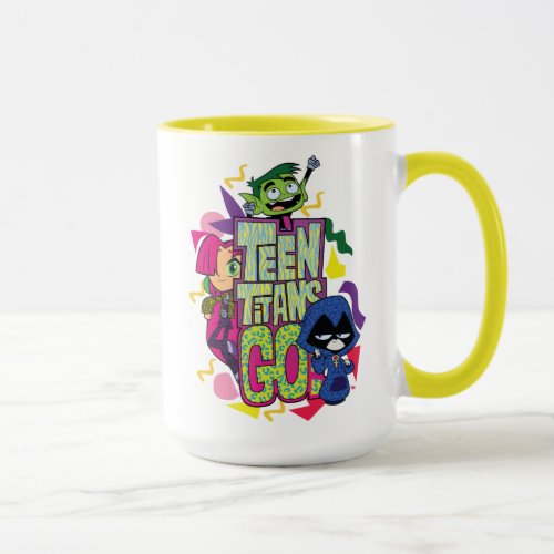 Teen Titans Go  Girls Girls Animal Print Logo Mug