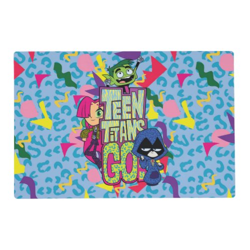 Teen Titans Go  Girls Girls Animal Print Logo Placemat