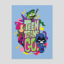 Teen Titans Go! | "Girls Girls" Animal Print Logo Postcard