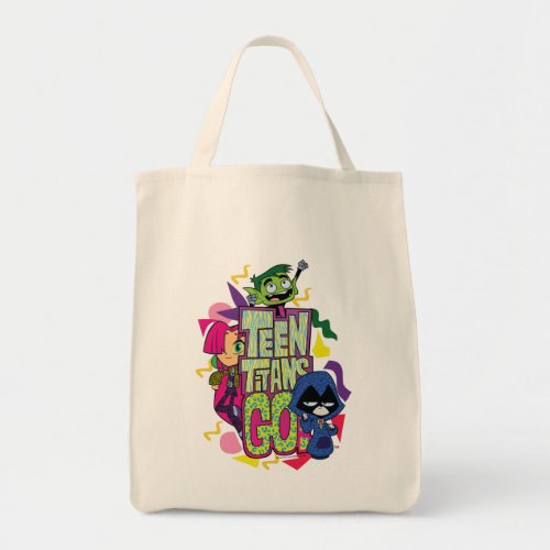 Teen Titans Go  Girls Girls Animal Print Logo Tote Bag