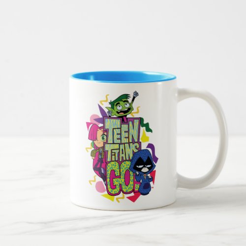 Teen Titans Go  Girls Girls Animal Print Logo Two_Tone Coffee Mug