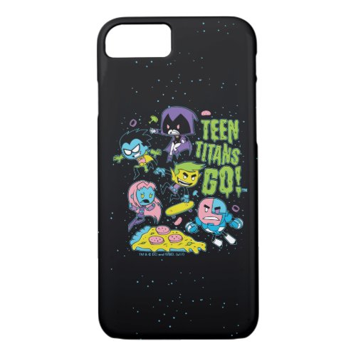 Teen Titans Go  Gnarly 90s Pizza Graphic iPhone 87 Case