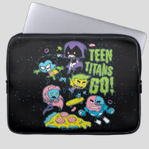 Teen Titans Go! | Gnarly 90's Pizza Graphic Laptop Sleeve